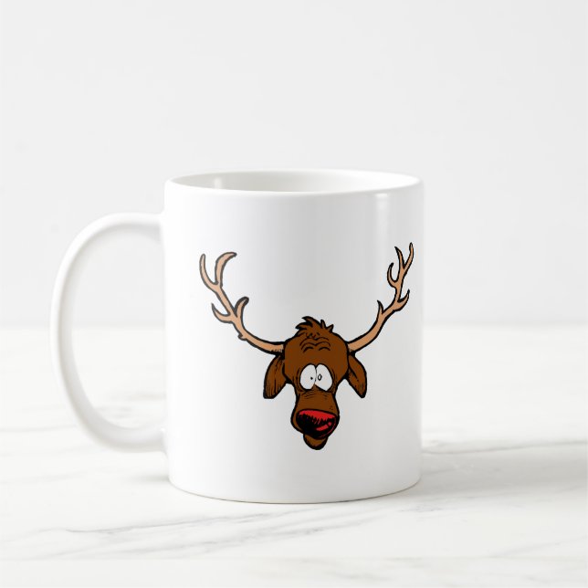 Caneca De Café Reindeer de Cartoons Bonitos (Esquerda)