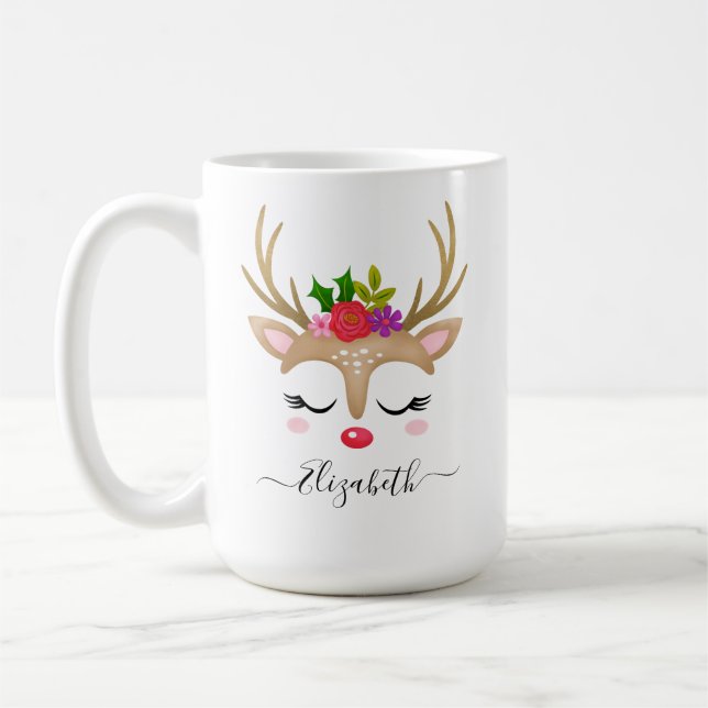 Caneca De Café Reindeer Mug de Natal (Esquerda)