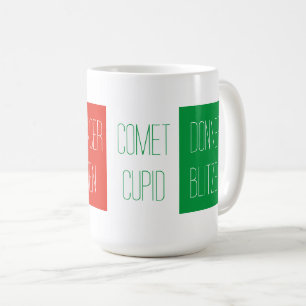 Caneca De Café REINDEER NOMES Tall White Mug