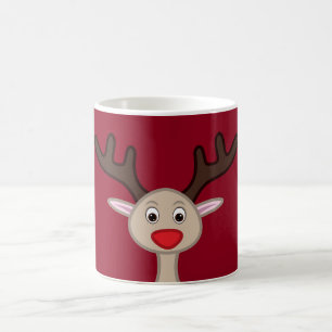 Caneca De Café Reindeer personagem de desenho animado