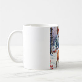 Caneca De Café Reindeer Wonderland: Feriado Feliz