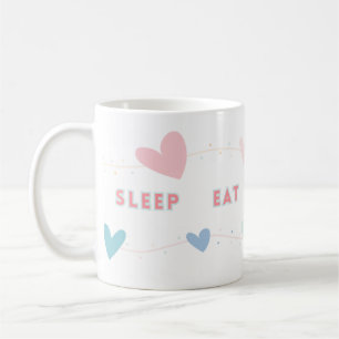 Caneca De Café Reiniciar Coma Ler Repetir Mug