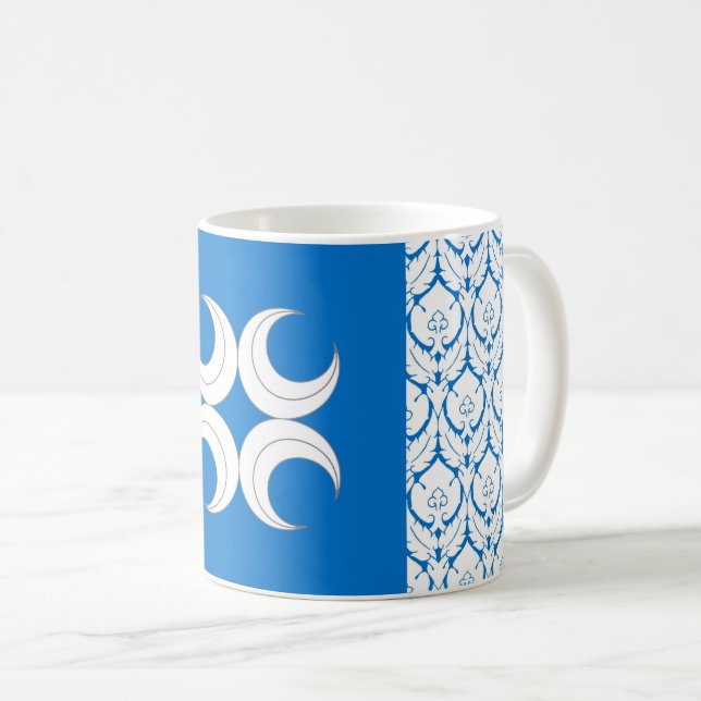 Caneca De Café Reino de Caid Populace Crachá Café Mug (Frente Esquerda)