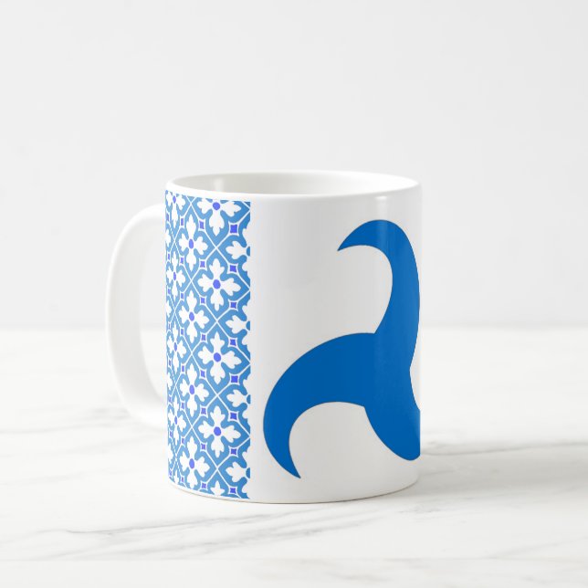 Caneca De Café Reino de Trimaris Populace Crachá Café Mug (Frente Esquerda)