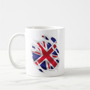 Caneca De Café Reino Unido Sob a Bandeira da Pele