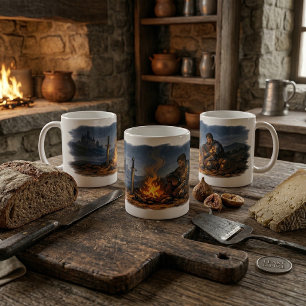 Caneca De Café Reinos Mitológicos Vigília do Cavaleiro