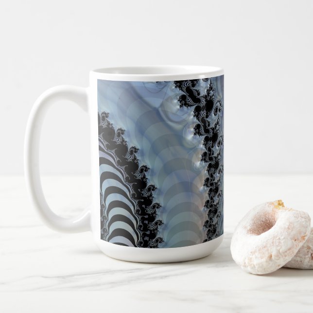 Caneca De Café Reinos Recursivos (Com Donut)