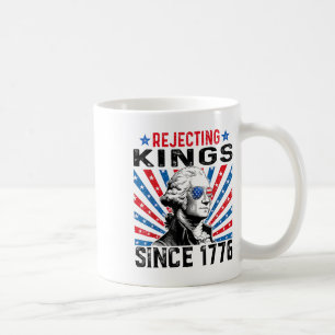 Caneca De Café Rejeitando Reis Desde 1776 Bandeira dos EUA Angust