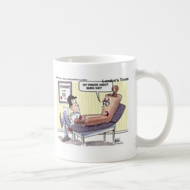 Caneca De Café Relação/Psicologia Cartoon Dons Engraçados (Direita)