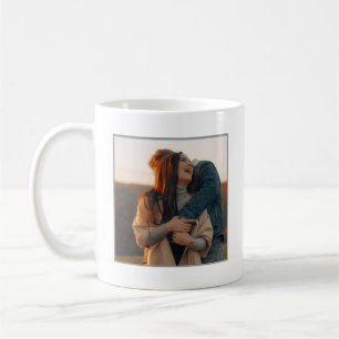 Caneca De Café Relacionamento à Distância Personalizado Foto Eleg