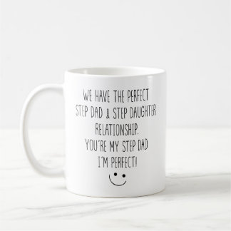 Caneca De Café Relacionamento Engraçado entre Padrasto e Enteada