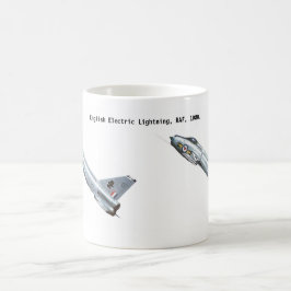 Caneca De Café Relâmpago Elétrico Inglês, RAF, 1980.