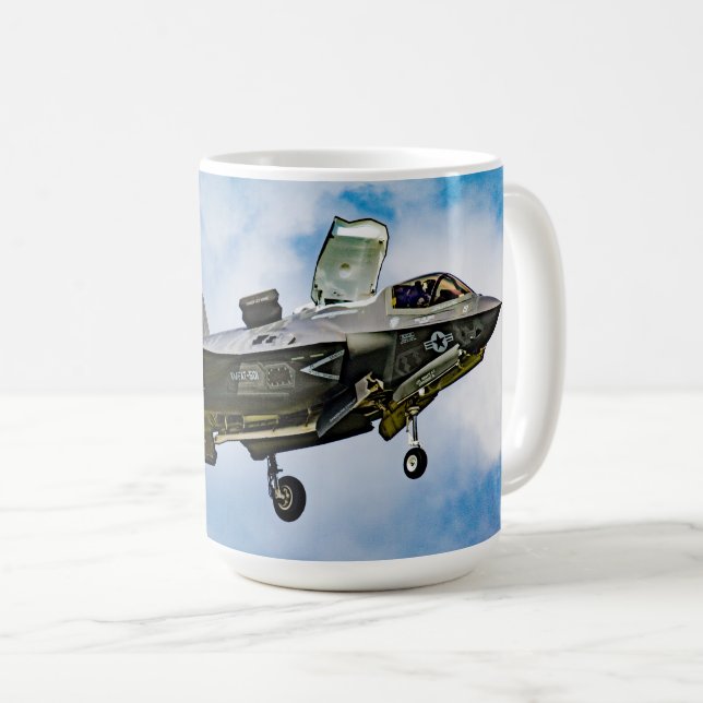 Caneca De Café Relâmpago II de F-35B (Frente Esquerda)