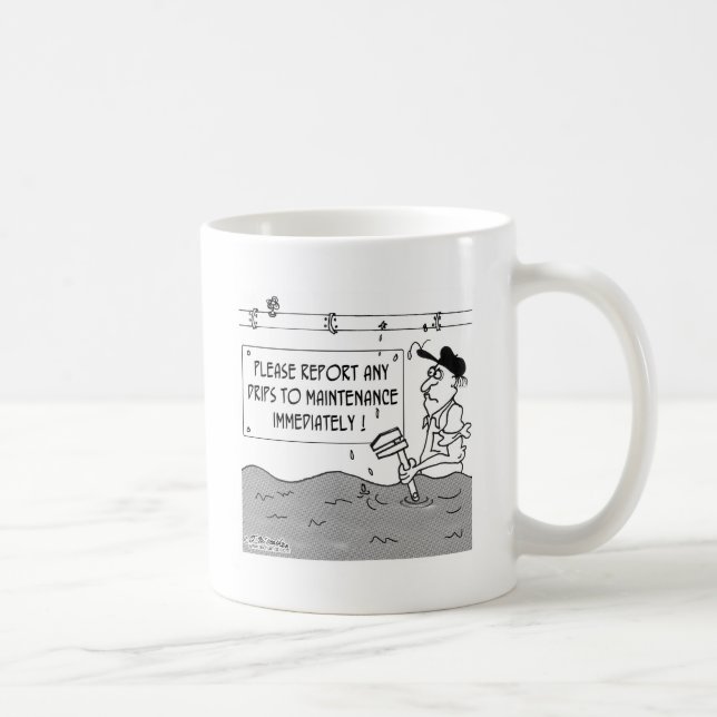 Caneca De Café Relate gotejamentos O MAIS CEDO POSSÍVEL (Direita)