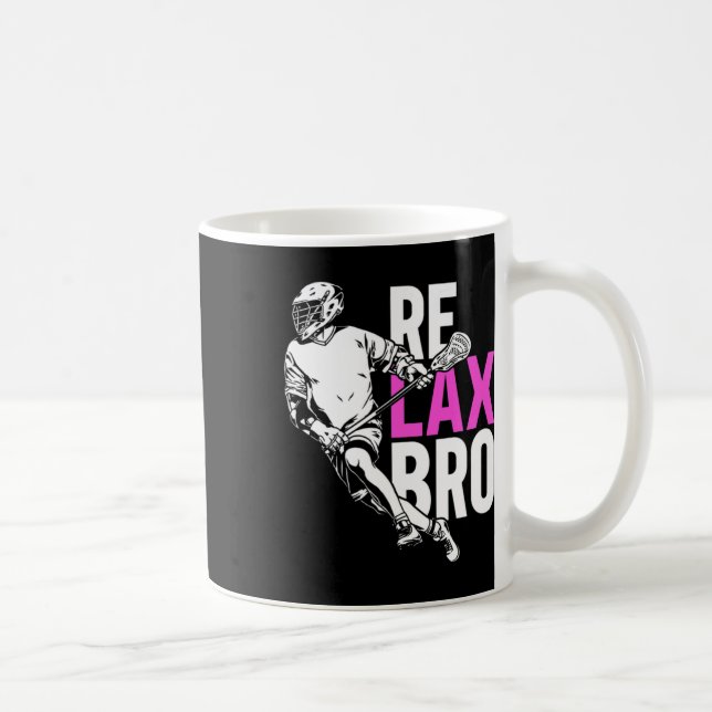 Caneca De Café Relax Bro Lacrosse (Direita)