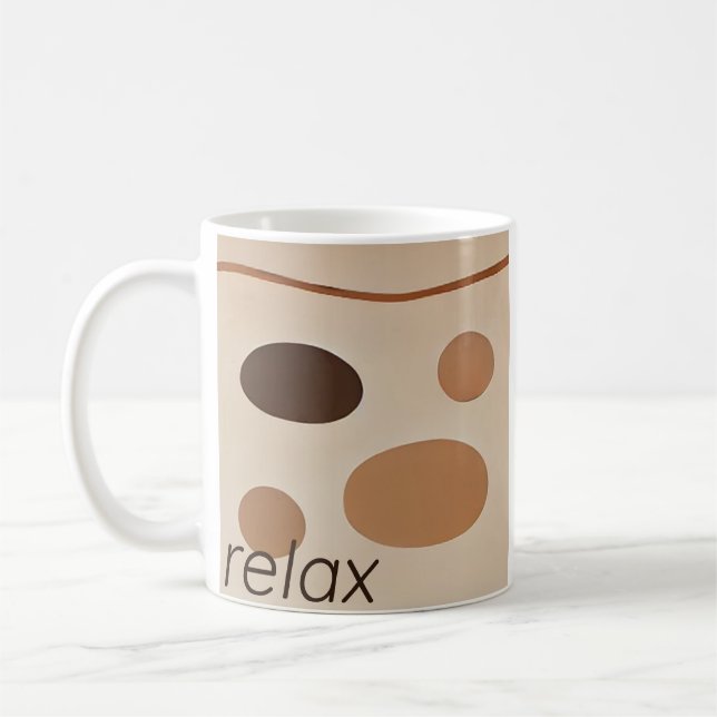 Caneca De Café Relax Mug - Coleção De Retretação De Zen Moles (Esquerda)