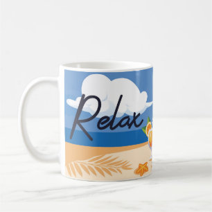Caneca De Café RELAX Summer na Praia