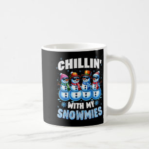 Caneca De Café Relaxando Com Meus Amigos de Neve Boneco de Neve N