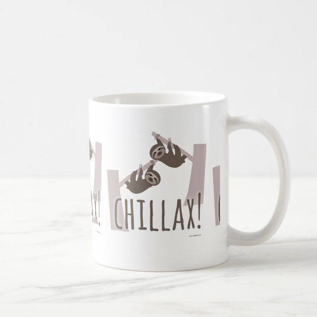 Caneca De Café Relaxe com o Chillax Sloth (Direita)