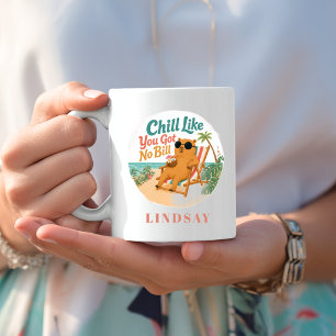 Caneca De Café Relaxe Como Se Não Tivesse Conta — Capivara de Pra
