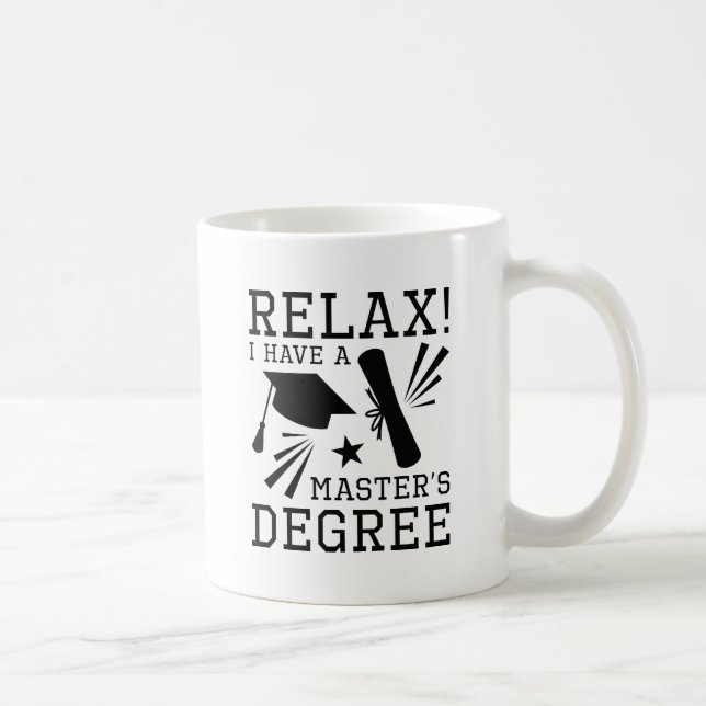 Caneca De Café Relaxe o título de mestre (Direita)