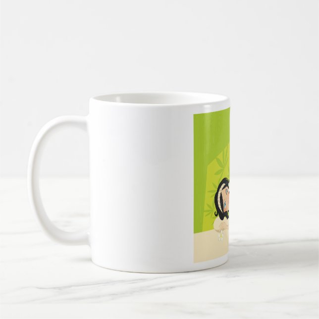 Caneca De Café Relaxing Zen Spa Woman Tropical Wellness (Esquerda)