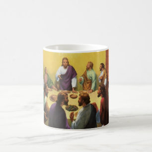 Caneca De Café Religião Vintage, Último jantar com Cristo de Jesu