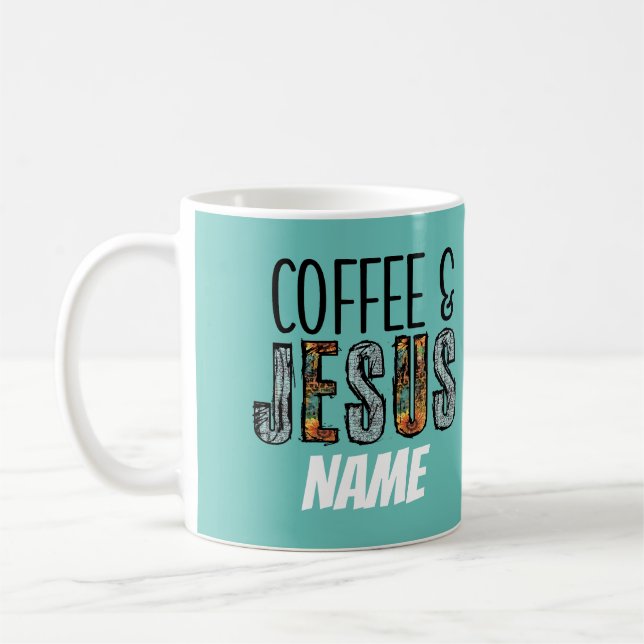 Caneca de Café Religioso e Jesus (Esquerda)