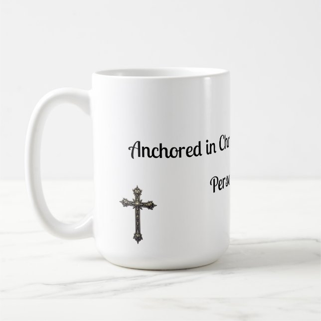 Caneca De Café Religious Anchored in Christ Mug (Esquerda)