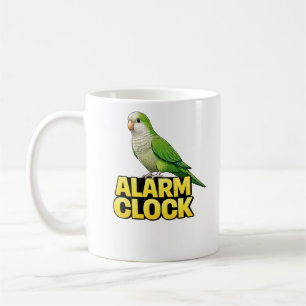 Caneca De Café Relógio Alarme Papagaio Quaker