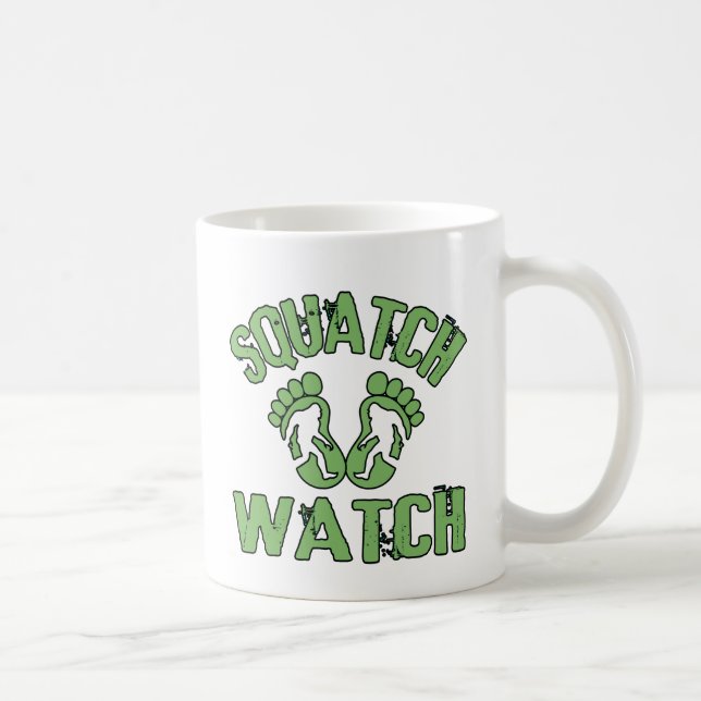 Caneca De Café Relógio de Squatch (Direita)