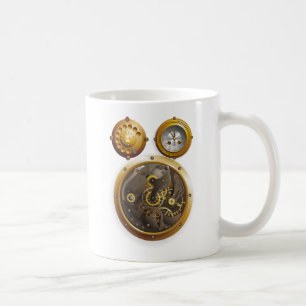 Caneca De Café Relógio Steampunk