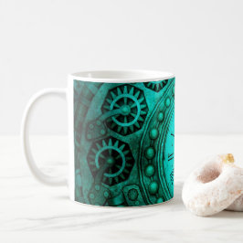 Caneca De Café Relógio Steampunk