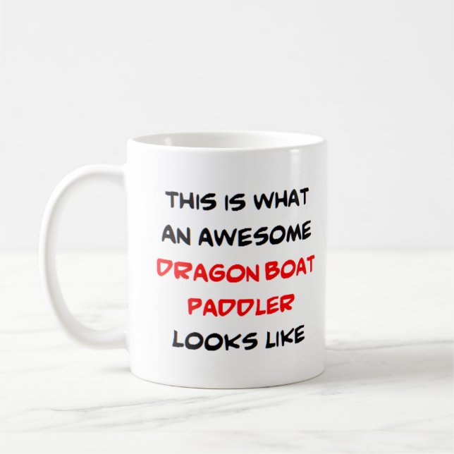 Caneca De Café remador de barco dragão, incrível (Esquerda)