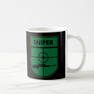 Caneca De Café Remendo preto do atirador furtivo