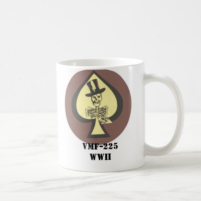 Caneca De Café Remendo VMF-225 (Direita)
