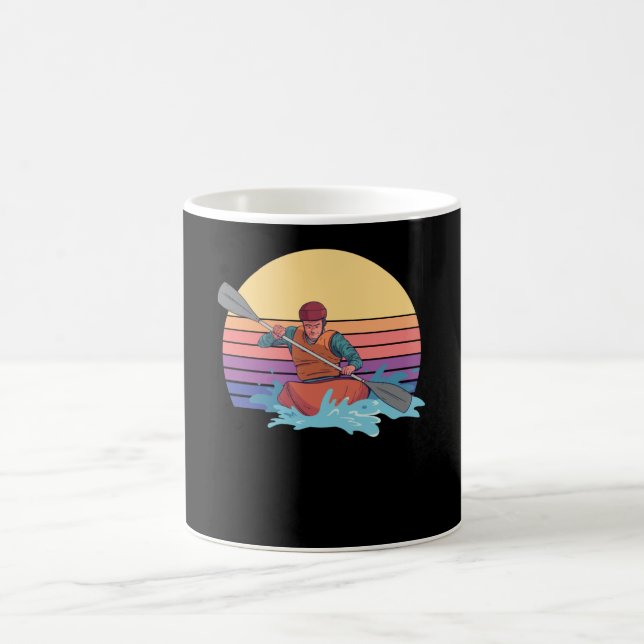Caneca De Café Remo em kayak e canoa (Centro)