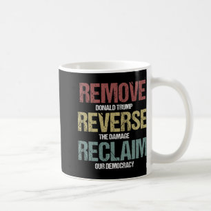 Caneca De Café Remover Protesto de Reclamação Reversa