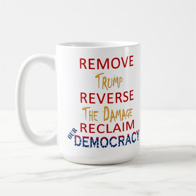 CANECA DE CAFÉ REMOVER TRUMP (Esquerda)
