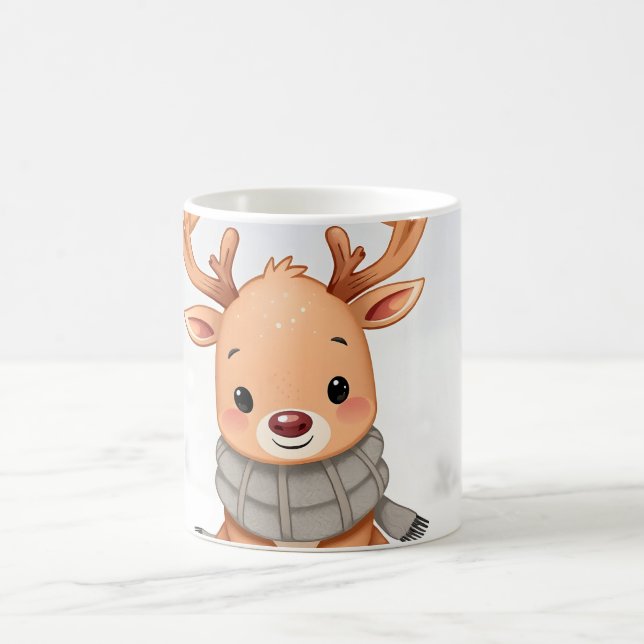 Caneca De Café rena bebê kawaii (Centro)