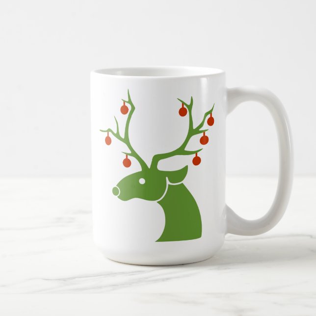 Caneca De Café Rena com ornamentos Coffee Mug (Direita)