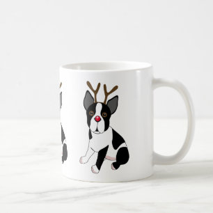 Caneca De Café Rena de Boston Terrier