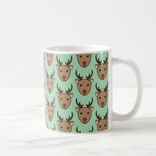Caneca de Café Rena de Natal (Direita)
