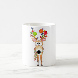 Caneca De Café Rena de Natal de Pickleball
