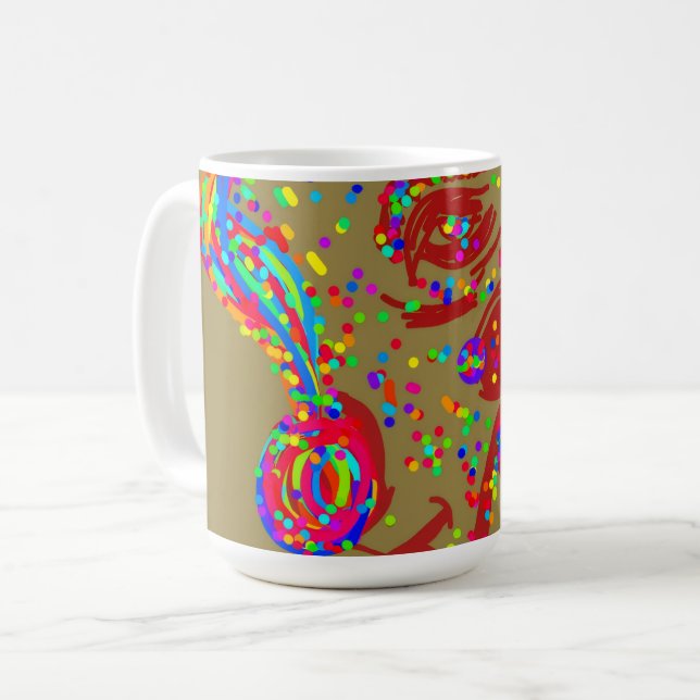 Caneca De Café Rena de Palhaço  (Frente Esquerda)