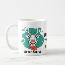 Caneca De Café Rena Delicada Antes e Depois do Café