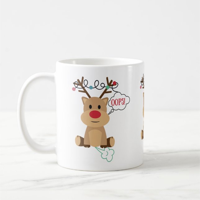 Caneca De Café Rena Fofa Que Pum (Esquerda)