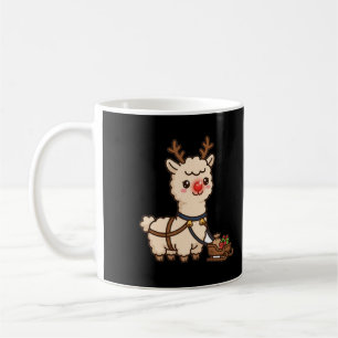 Caneca De Café Rena Llama Natal