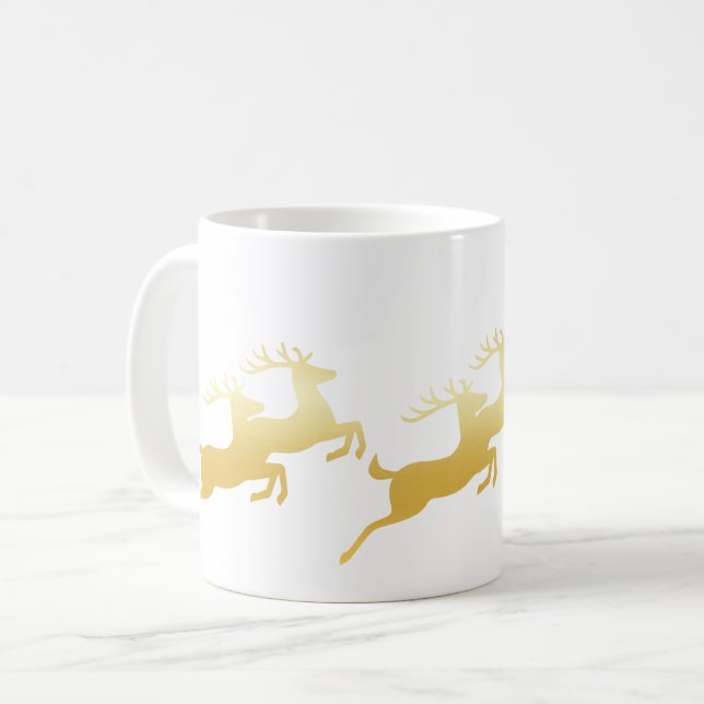 Caneca De Café Rena Minimalista (Frente Esquerda)