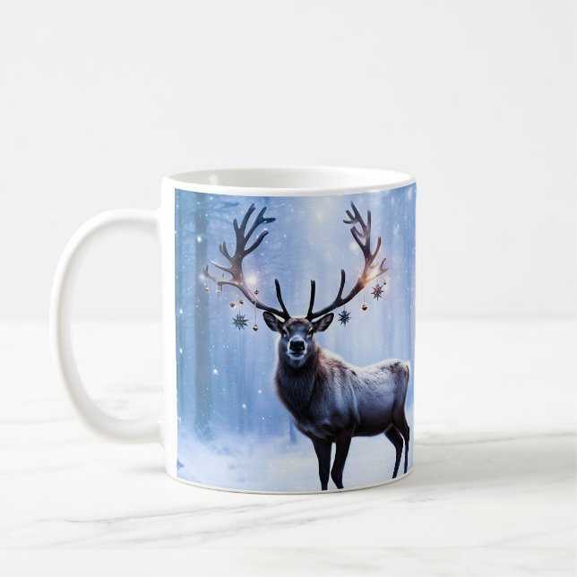Caneca de Café Rena no Bosque Mágico (Esquerda)